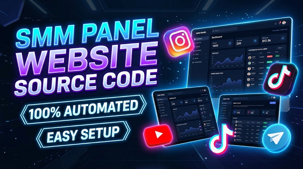 SMM PANEL WEBSITE SOURCE CODE